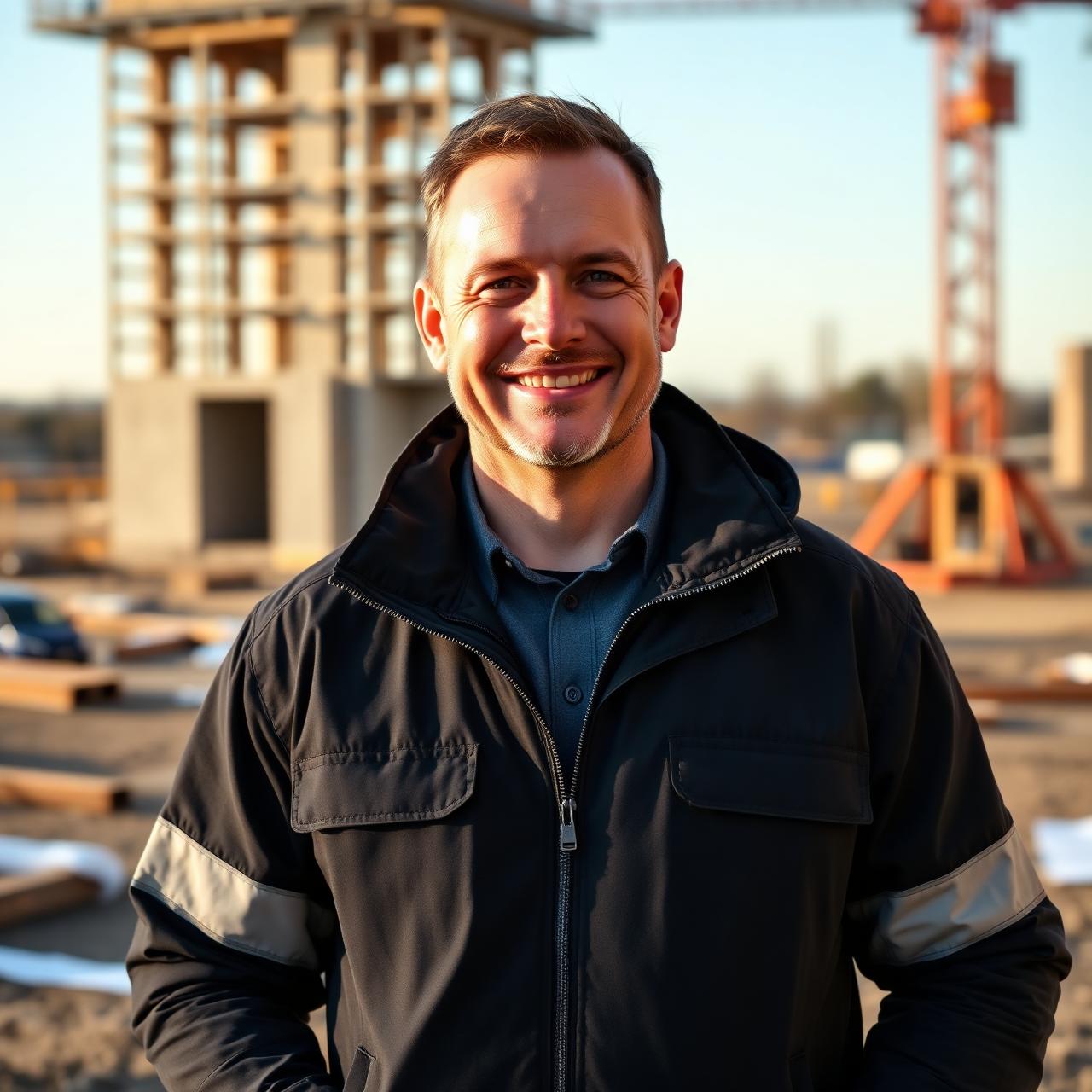 Eigenaar van Bouwbedrijf van de Vondervoort op locatie